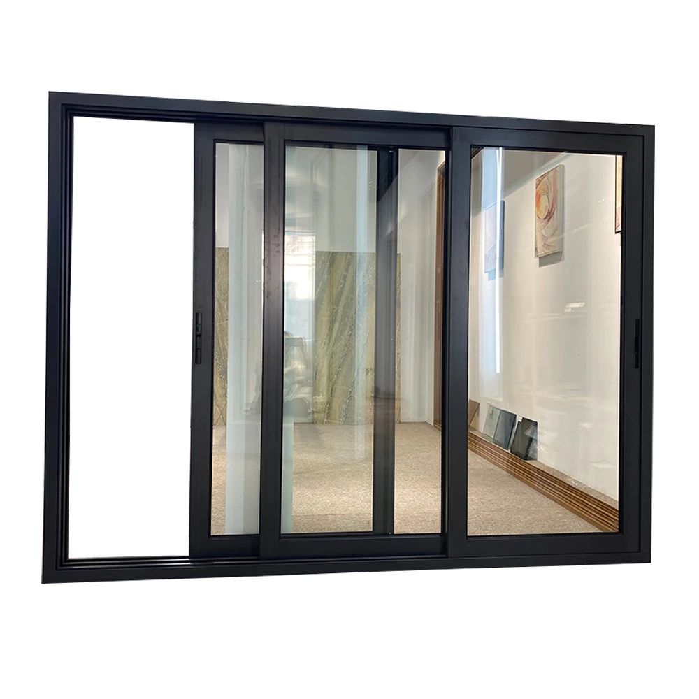 Stacking Doors Aluminium Sliding Doors 3 Panels Glass Custom Doors