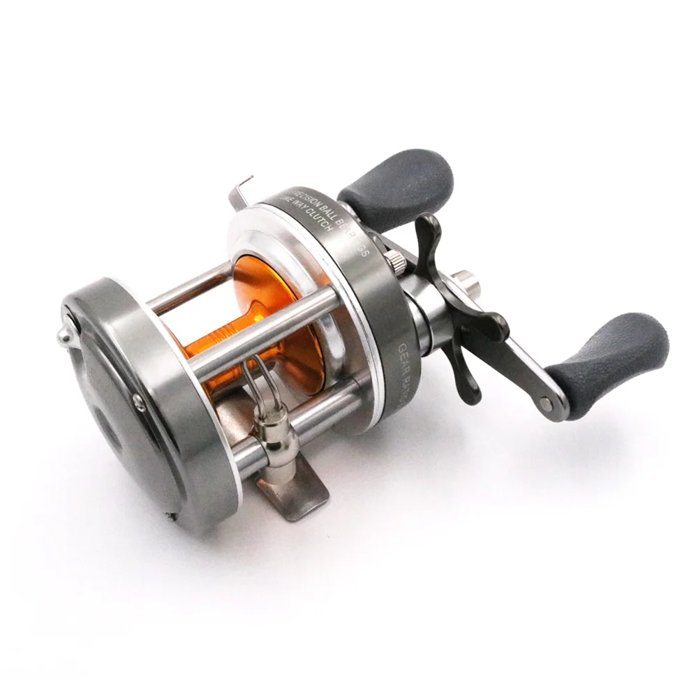1Pcs Full Metal 3BB Ball Bearings Right Hand Drum Wheel Boat Sea Fishing Reel Horizontal MingYang BL40 Fly Fishing Reels