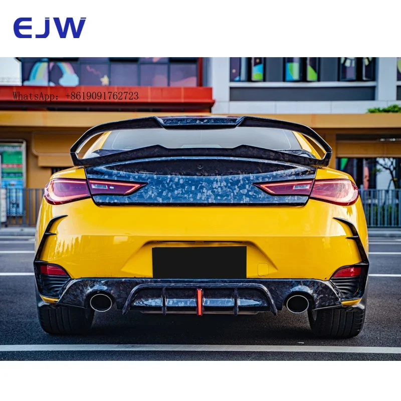 

Suitable for 2016+Infiniti Q60 Modified MBJ Style Carbon Fiber Rear Spoiler, High-quality Carbon Fiber Tail Wing