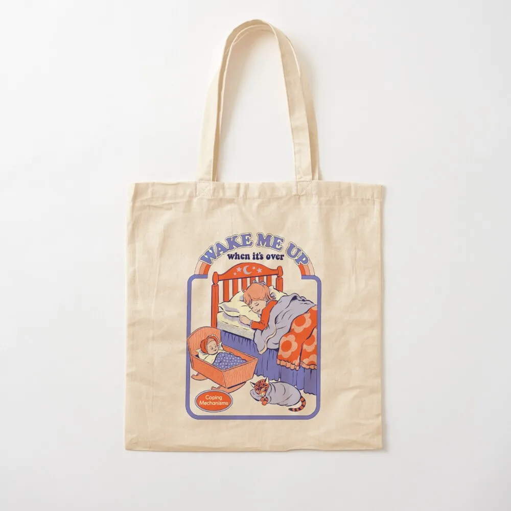 Wake Me Up Tote Bag shopping bags foldable shopper bags Women's shopper bag Shopper bag