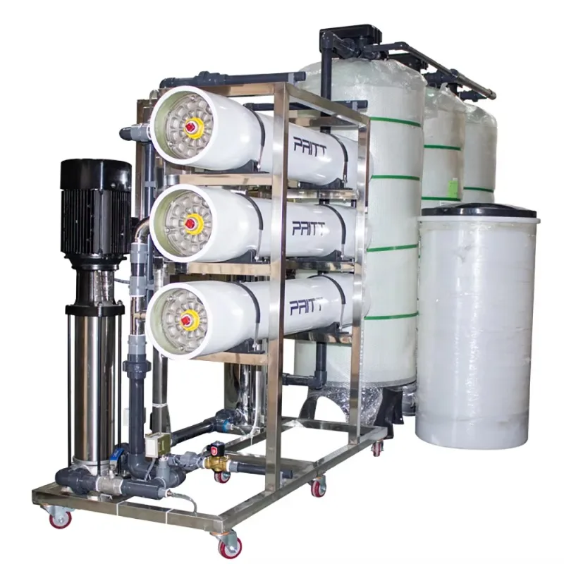 3000L/H Stainless Reverse Osmosis System with Pump Flow Restrictor Water Treatment Custom