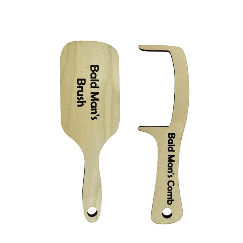 Peigne à cheveux pour homme chauve, outil toilettage, brosse à cheveux, tête audacieuse, vernis brillant