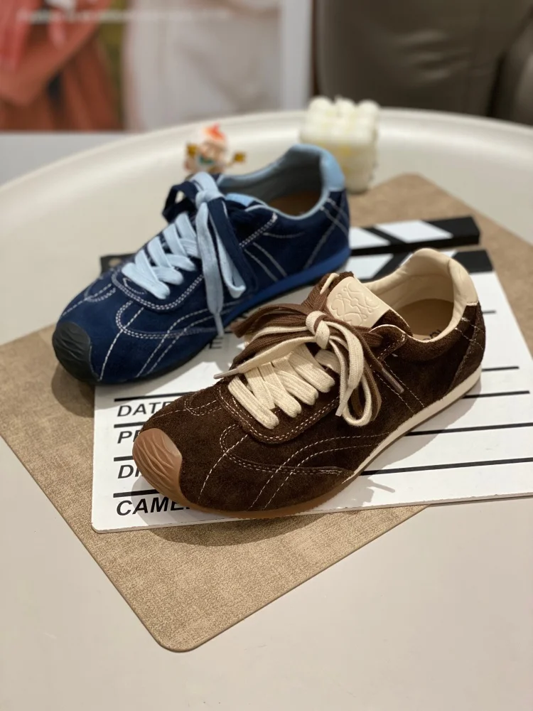 

Женские мягкие легкие модные спортивные туфли с круглым носком, удобные универсальные повседневные туфли Dequan