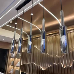 Nordic Ceiling Glass LED Pendant Lamp Chandelier for Living Room Bar Counter Bedside Home Decoration Light Fixture Minimalist