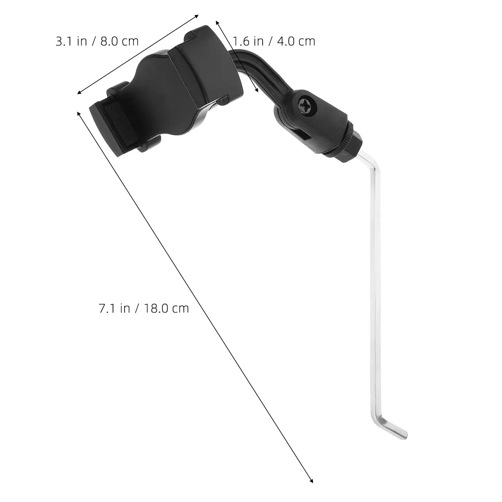 ที่วางโทรศัพท์แซ็กโซโฟนแผ่นเพลงคลิปขาตั้งแบบพับได้น้ําหนักเบาGripปรับมุมใช้งานร่วมกับเครื่องดนตรีกีตาร์