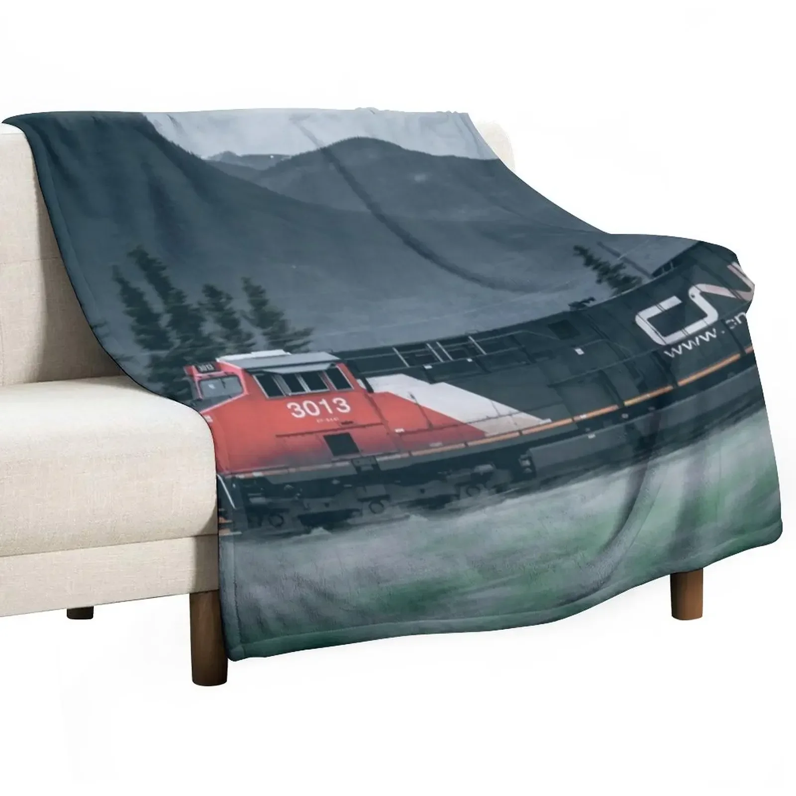 Catching the Train Throw Blanket Stuffeds sofa bed Weighted Hairys Blankets