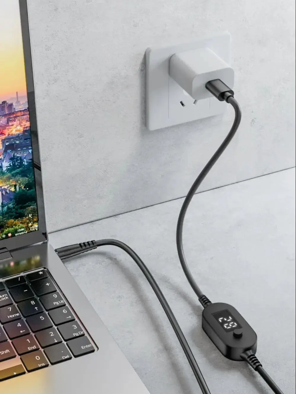 ​ 34 pièces universel 5.5x2.1mm DC AC adaptateur secteur conseils connecteurs Kits 140W PD USB C à 5.5X2.5mm 5V-28V câble de tension réglable