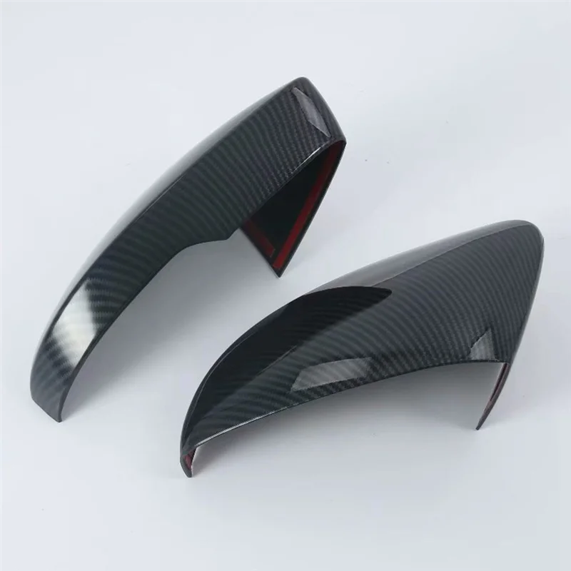 

Superior-For VW T-Roc 2018-2024 Carbon Fiber Car Rear View Mirror Cover Trim Side Mirror Cap Accessories