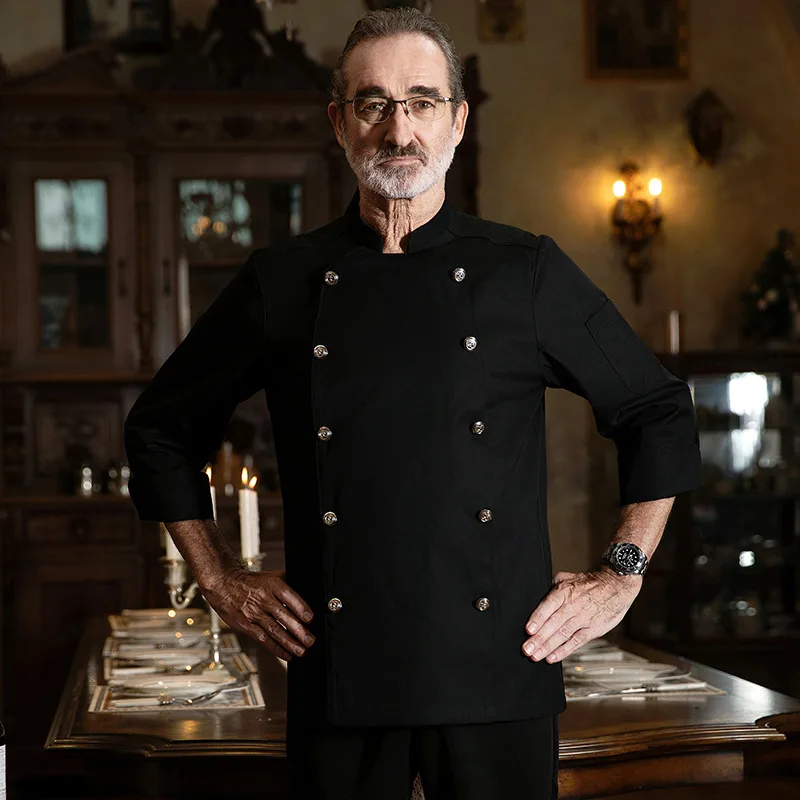 요리사 작업복 긴 소매 가을 겨울 레스토랑 주방 서양 요리 주방 케이터링 캔틴 베이킹 케이크 빵 Clothi