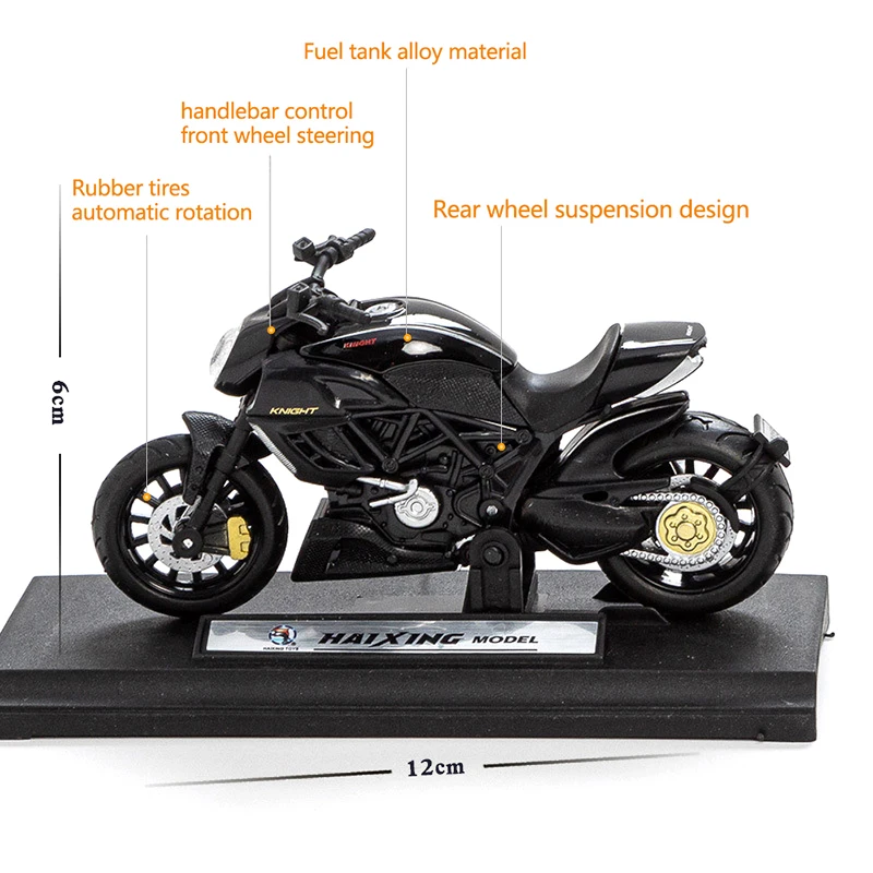 New 1:18 Hot Sale Alloy Motorcycle Model Diecasts Pocket Portable Racing Finger Motobike Simulation Collection Toy For Children