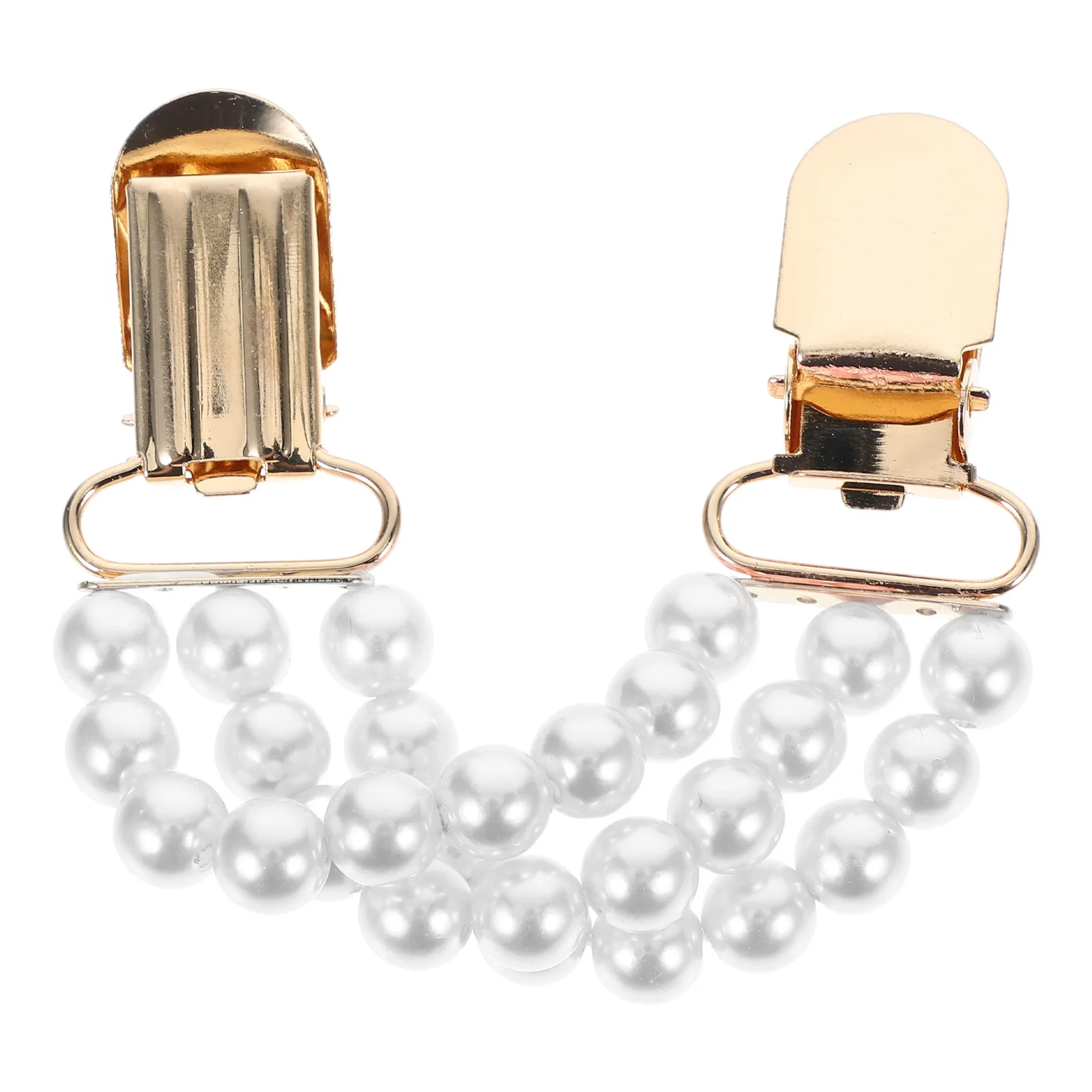 

Elegant Faux Pearl Sweater Chain Clip Versatile Accessory for Parties Evening Events Daily Wear Secure and Polished