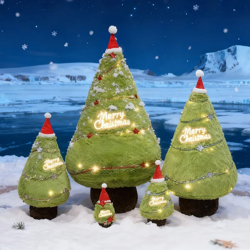 20/30/55CM Symulacja Choinki Świątecznej Pluszowe Zabawki Urocza Poduszka Choinka Lalka Dekoracja Świąteczna Prezent do Domu