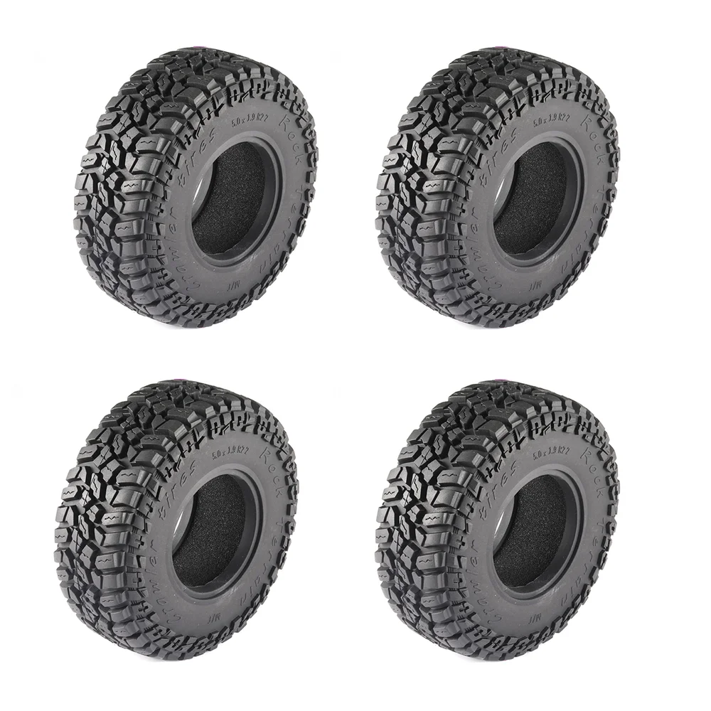 

4PCS 2.2-inch Rubber Anti-skid Tires for 1/10 RC Crawler Car TRX4 Defender Bronco AXIAL SCX10 90046 RC4WD D90 Wraith Jeep Wheel