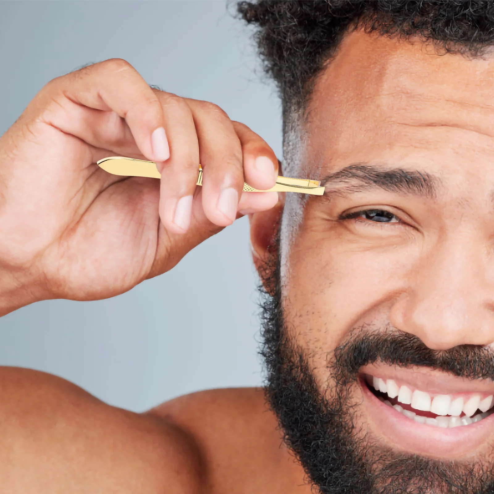 2Pcs Eyebrow Tweezers Stainless Steel Precision Diagonal Brow Clip Removal Tool for Professional Personal Use