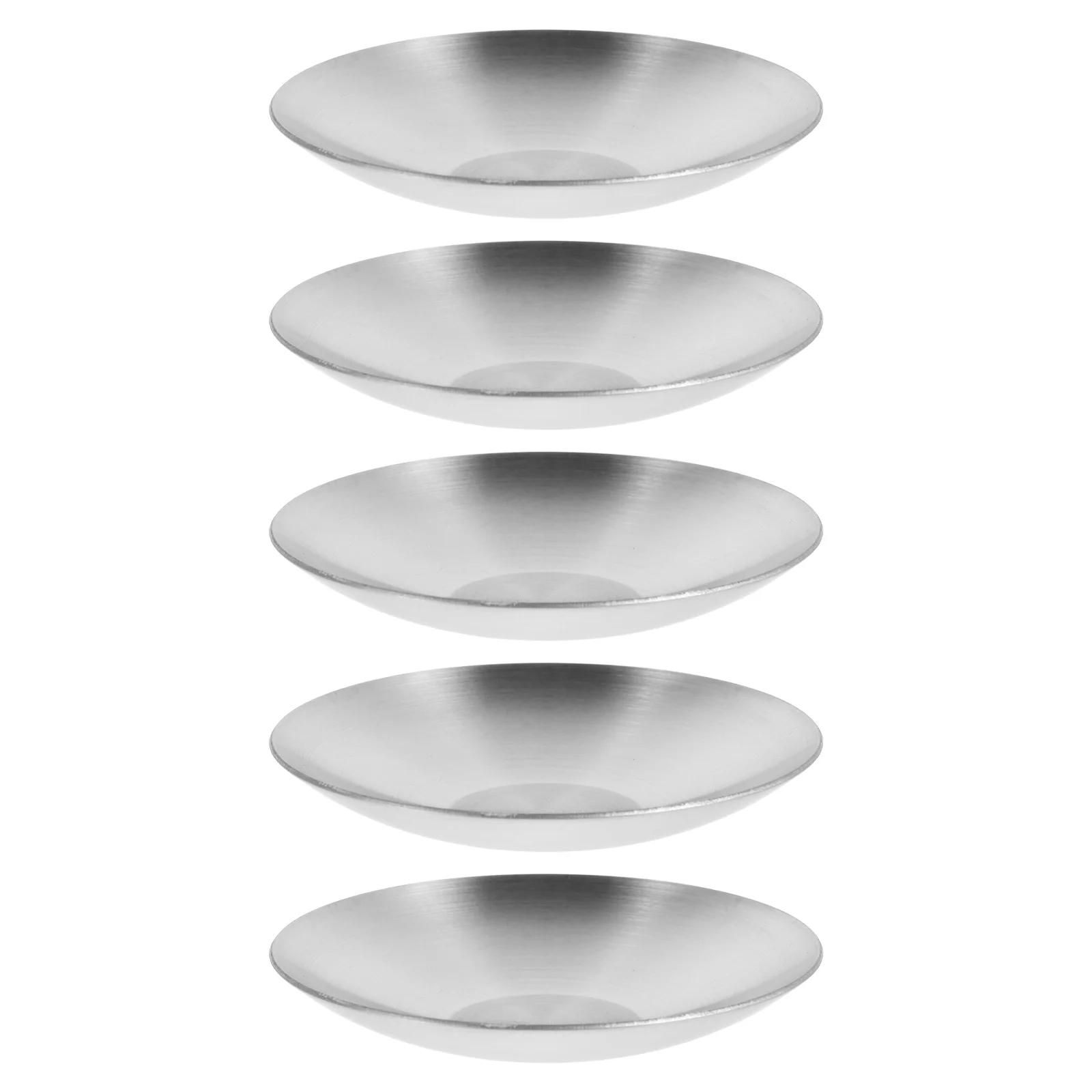 

5 Pcs Stainless Steel Plate Japanese Dipping Mini Side Seasoning Dish Appetizer Dishes Sauce Cups Appetizers Serving