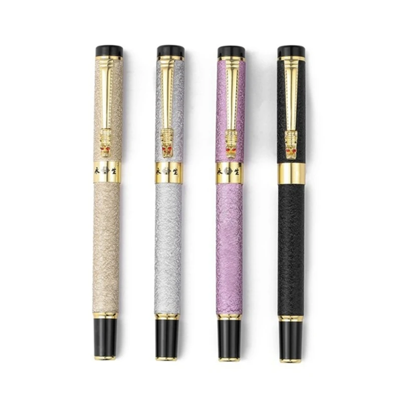 Business Student Fountain Pen 0.5mm for Extra Fine Metal Nib Pen Calligraphy Pen Office School Writing Tool Signature Pe