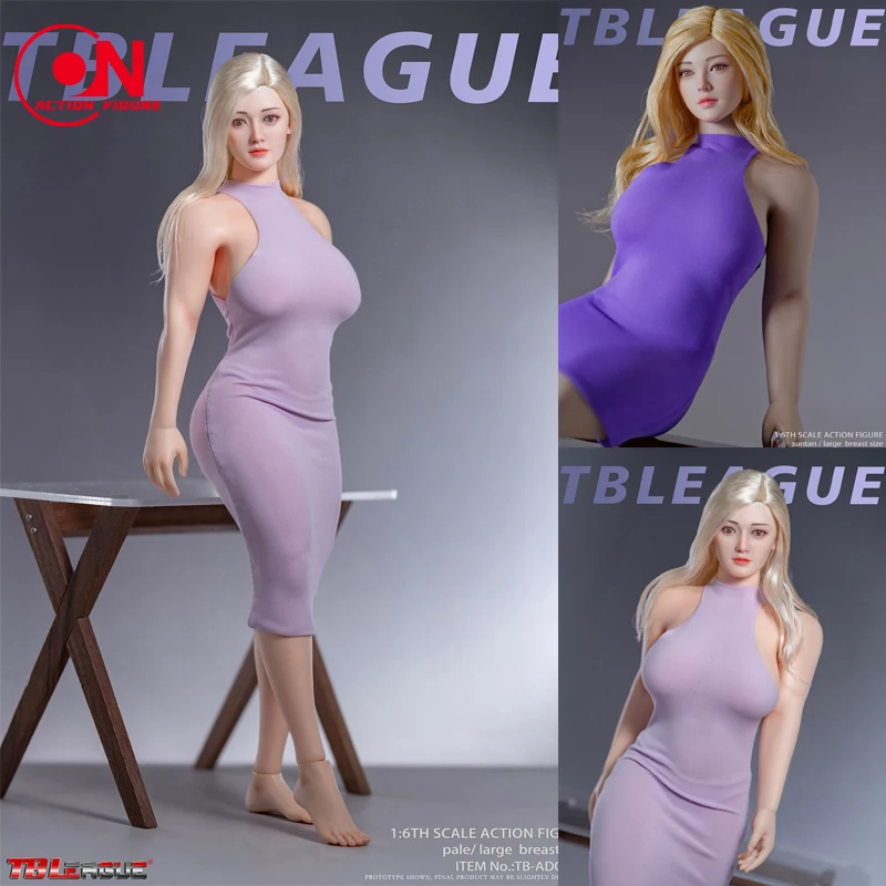 

TBLeague TB-AD01 TB-AD02 масштаб 1/6, большая грудь, стальное бесшовное тело, супер гибкая фигурка женщины-солдата, модель куклы, игрушка