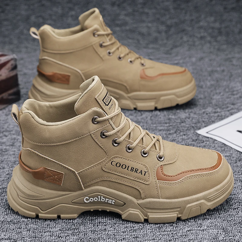 Men‘s Casual Sneakers High Qua - Leatherwork Letters 评论和价格