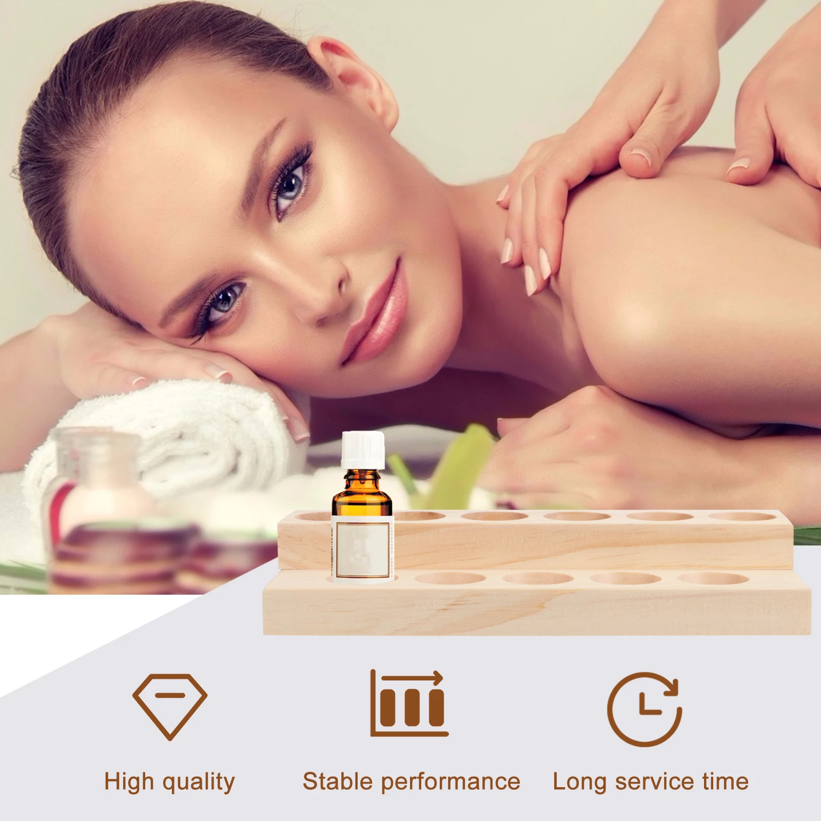 

2 Tiers Essential Oil Display Stand Storage Organizer Organiser Bottle Case Shelf Rack Trinkets