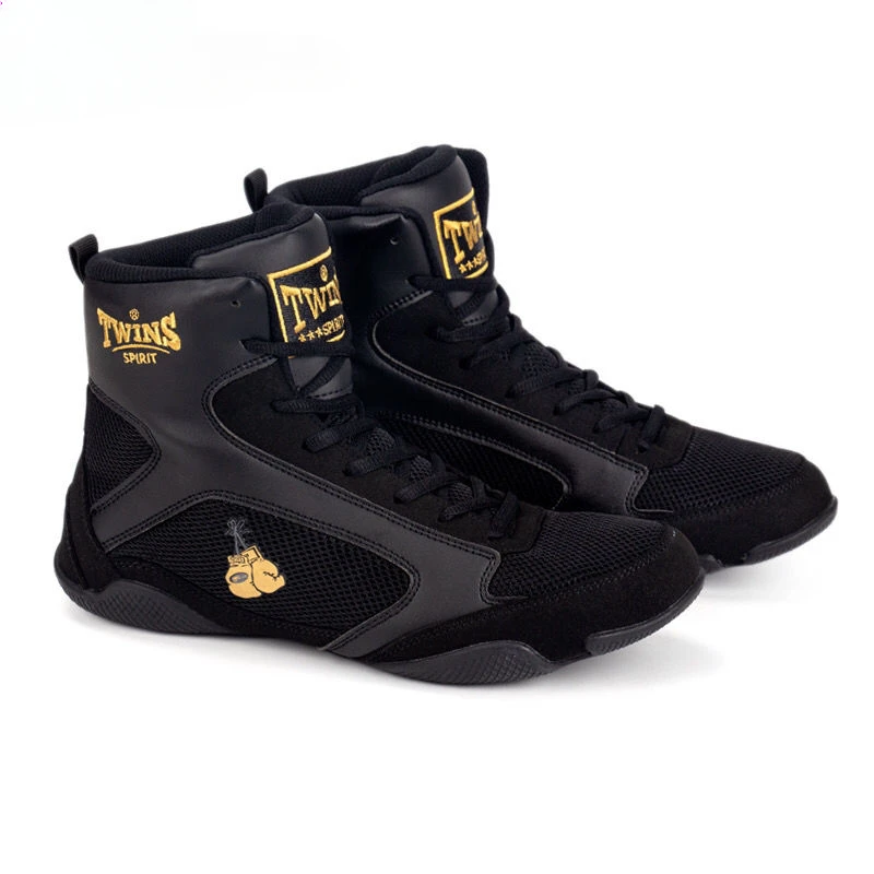 

Men's and Women's High-top Wrestling Shoes Free Combat Training Sports Shoes Non-slip Comfortable and Lightweight Boxing Shoes