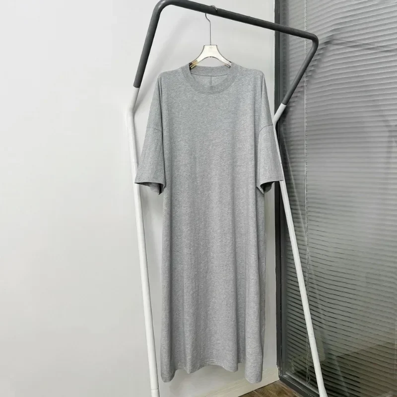 Herfst en winter Oversized silhouet achter middennaad T-shirtjurk Trekkoord Elastische taille Gebreide broek Katoenen sets voor dames