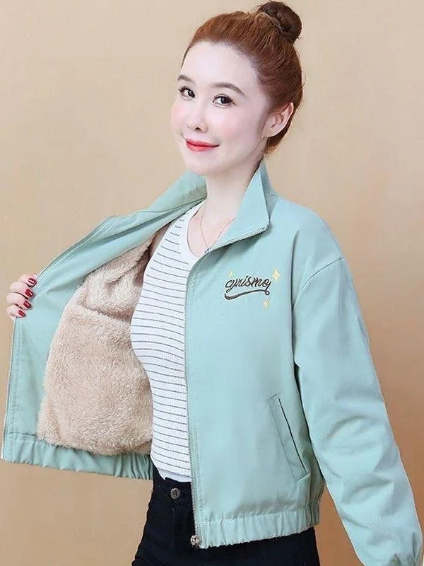 thickened-fleece-short-jacket-women's-2025-korean-style-autumn-winter-embroidered-jacket-small-size-versatile-elegance-pocket