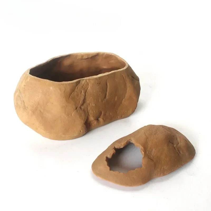 

]] Climb Pet Shou Gong Lizard Rock Товары для ландшафтного дизайна специальной формы Моделирование рептилий Пещера для побега Отверстие для гнезда