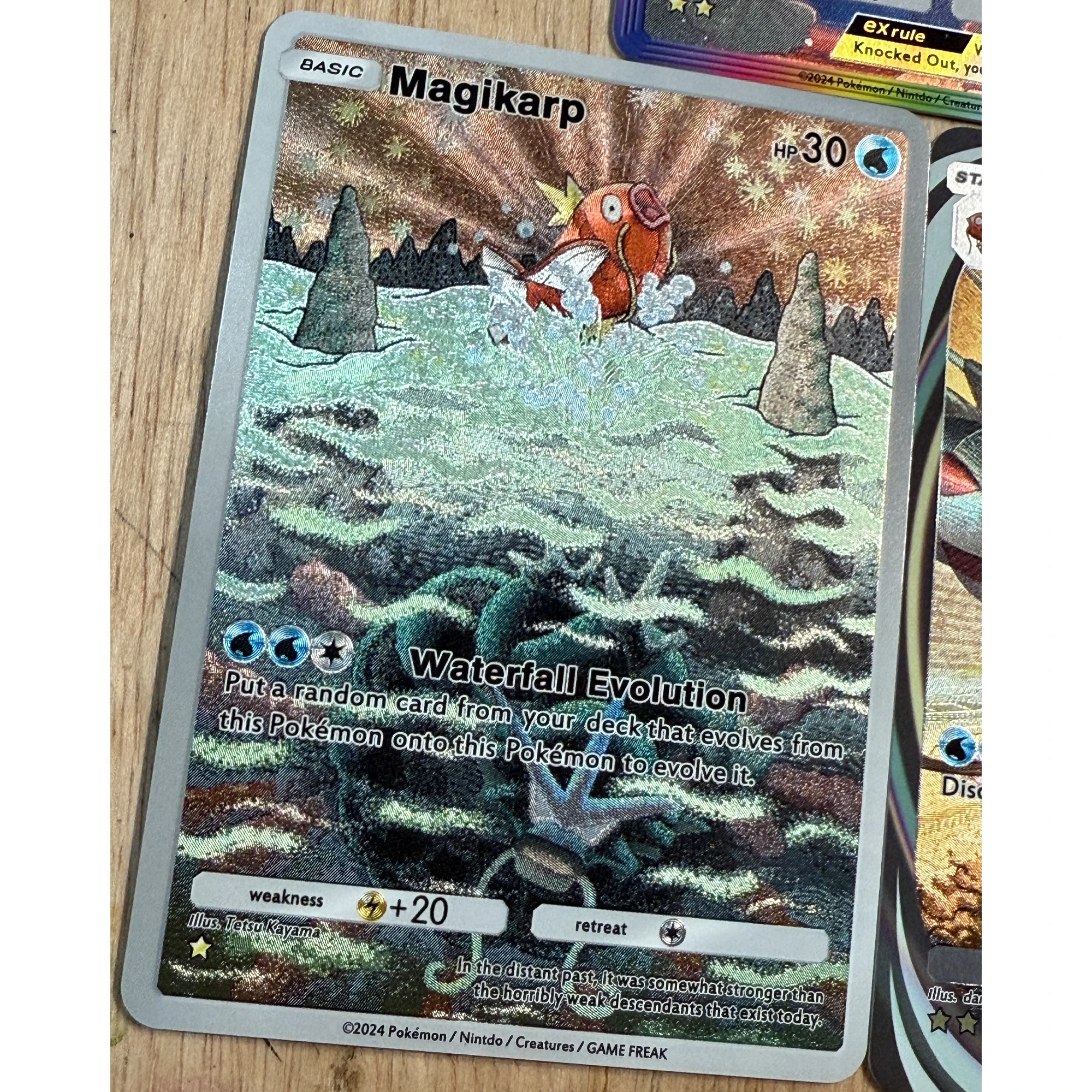 10 Teile/satz PTCG POCKET Serie Englisch Gyarados Magikarp Hitmonchan Textur Flash Karte Klassisches Spiel Anime Sammlung Karten