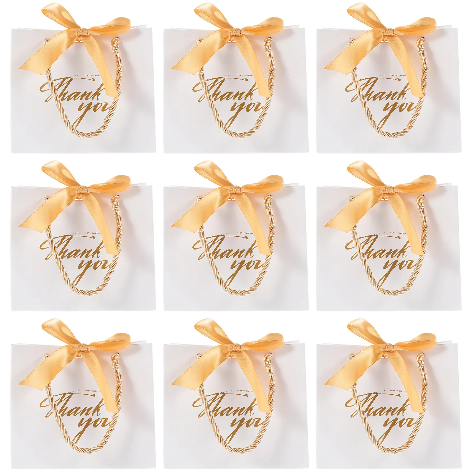 

12 Pcs Tote Bags Wedding Present for Bridesmaids Favor Pouches Bridal Party Medium Favors Packing White Treat