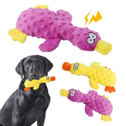 Funny Pet Plush Toys For Small Large Dogs Squeaky Sounding Chew Toys Duck Shaped Dog Interactive Toy Supplies