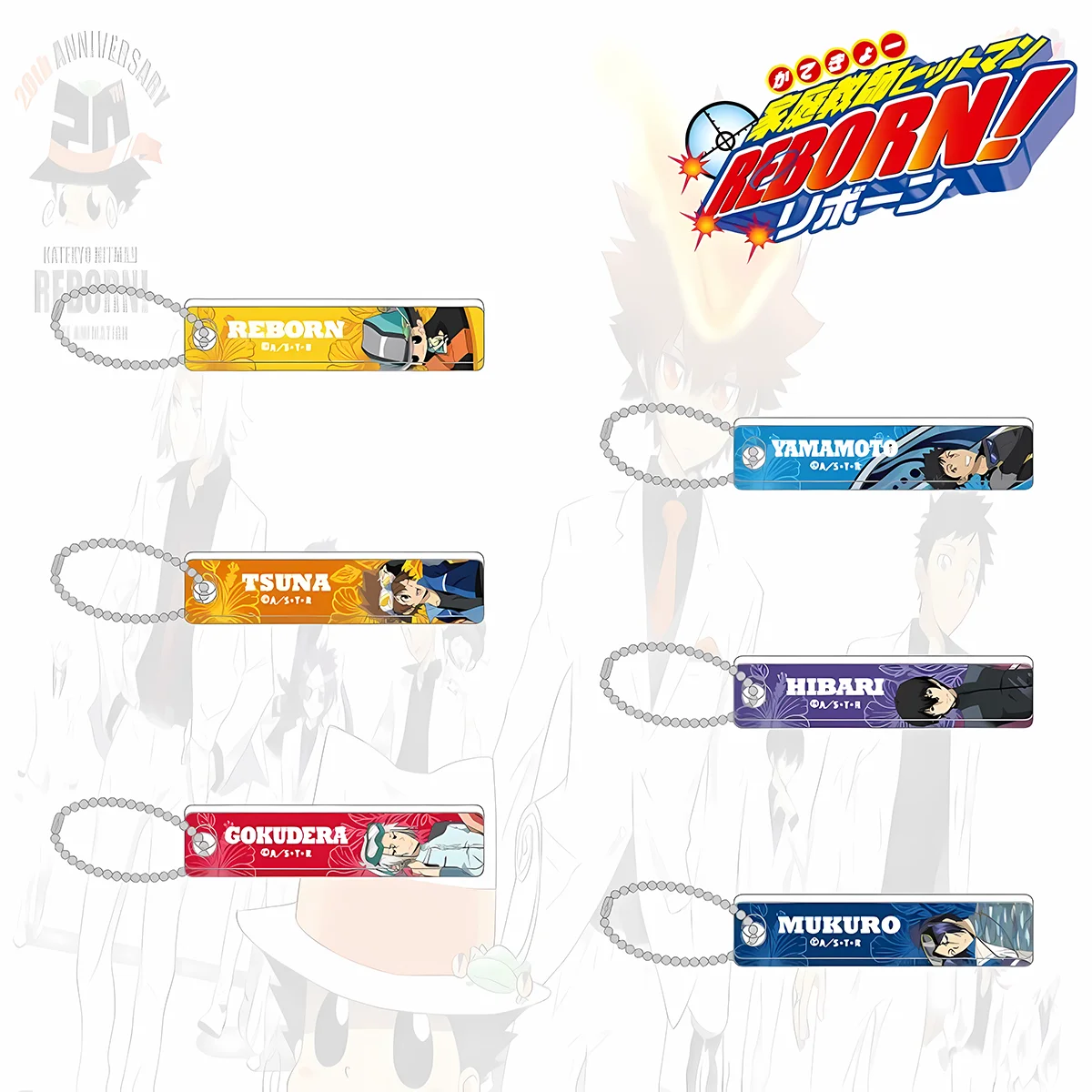 Anime HITMAN REBORN! Stylish 6cm Acrylic Keychain, Yamamoto Takeshi, Mother's Day Present for Classic Anime Peripheral Collectib