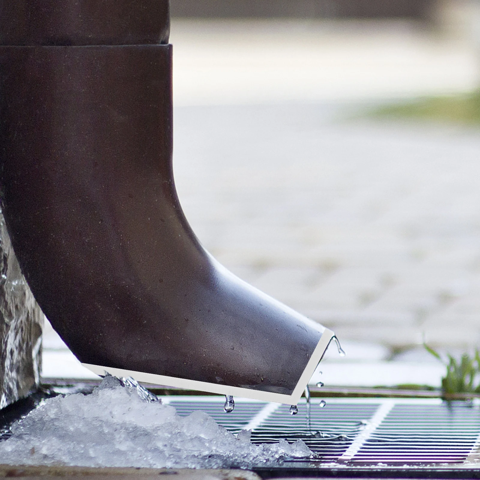 

Drain Covers Outdoor Downwater Pipe Protection Cap Pet Downspout Protector Rubber End