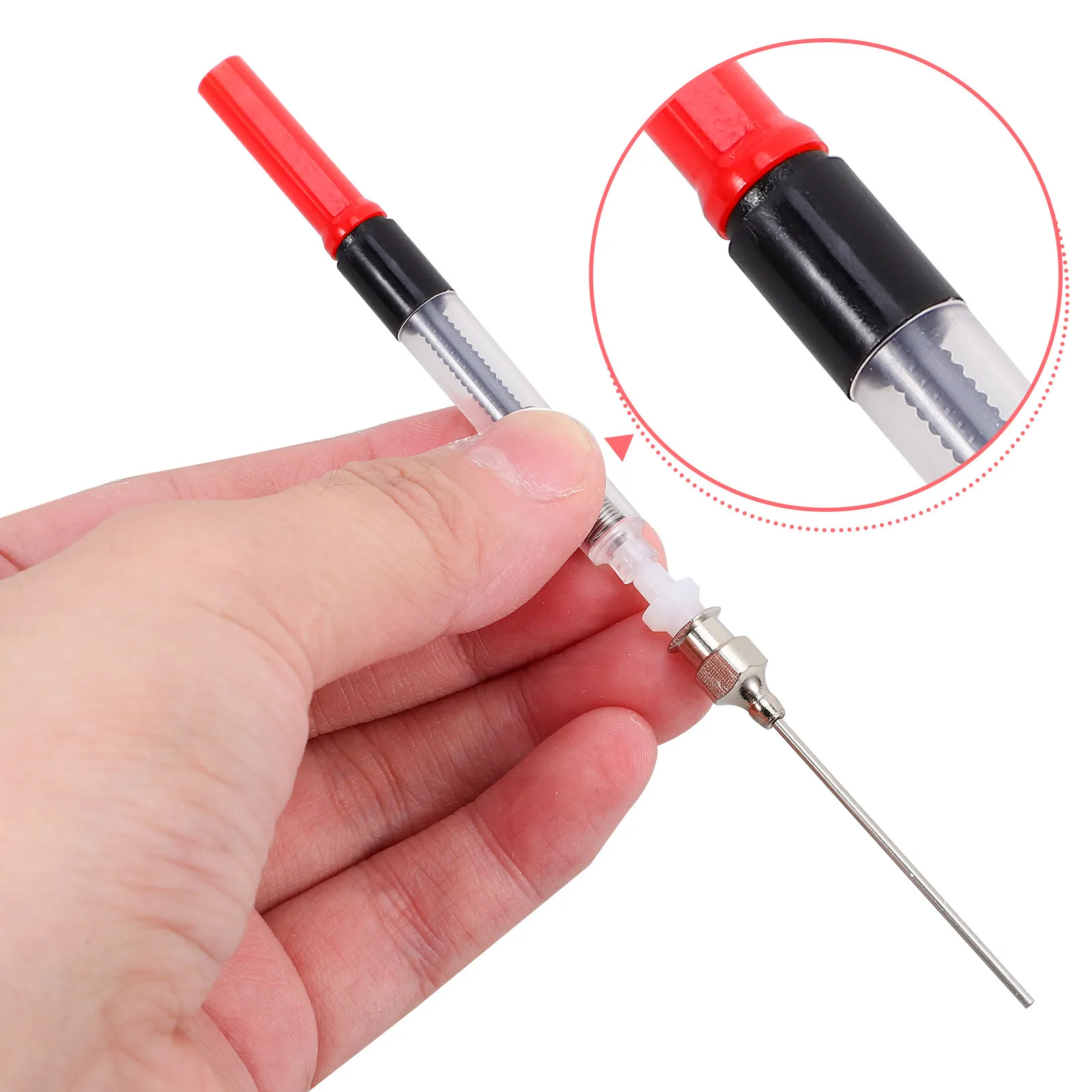 

6Pcs Fountain Pen Ink Absorber Refillable Converter Metal Plastic Material Student Use Fountain Pen Ink Absorber