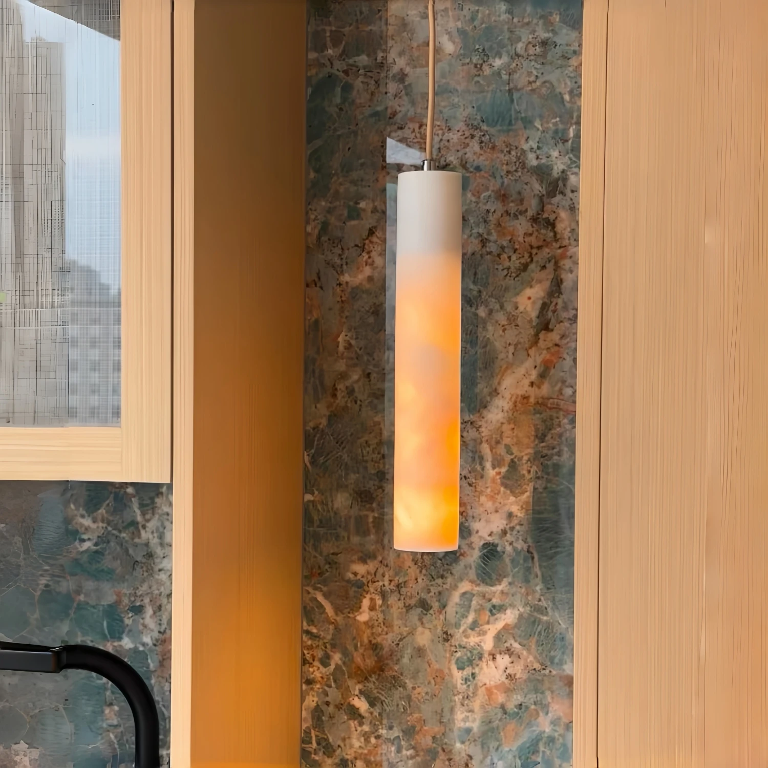 YEBMLP Marble Pendant Lamp High End Classical Hanging Light Living Room Decor Droplight Dinging Room