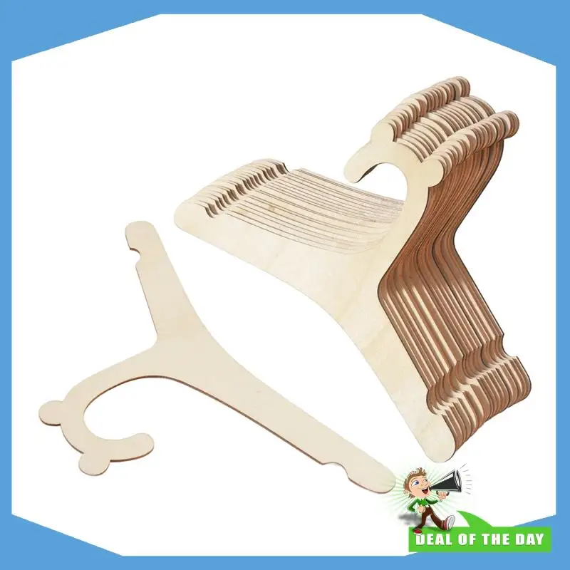 

24-Hour Delivery 20PCS Baby Wooden Clothes Hanger Baby Creative Hanger Rack Kids Room Decor Children Coats Hanger Baby Clothing