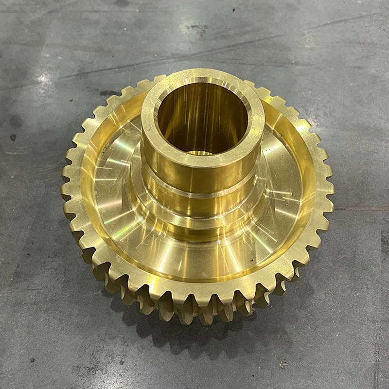 Custom Brass Worm Gear CNC Machined Bronze Worm Wheel for Industrial Reducer Custom 5 Axis Milling Turning Parts