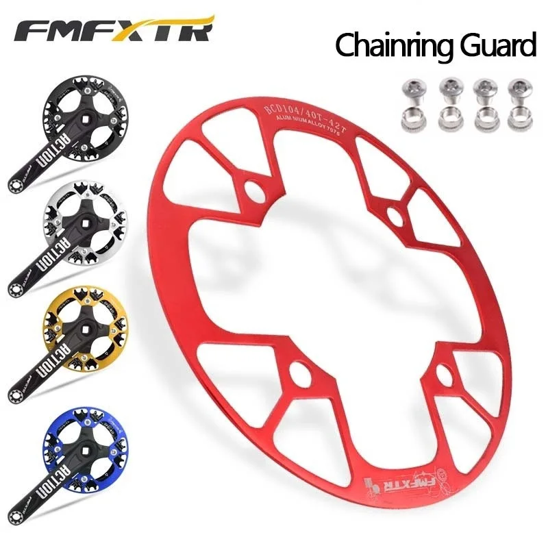 Bike Chainwheel Protector 104BCD MTB Chainring Protection Cover 32/34/36/38T/38/40/42T Bicycle Crankset Guard Crank Accessories