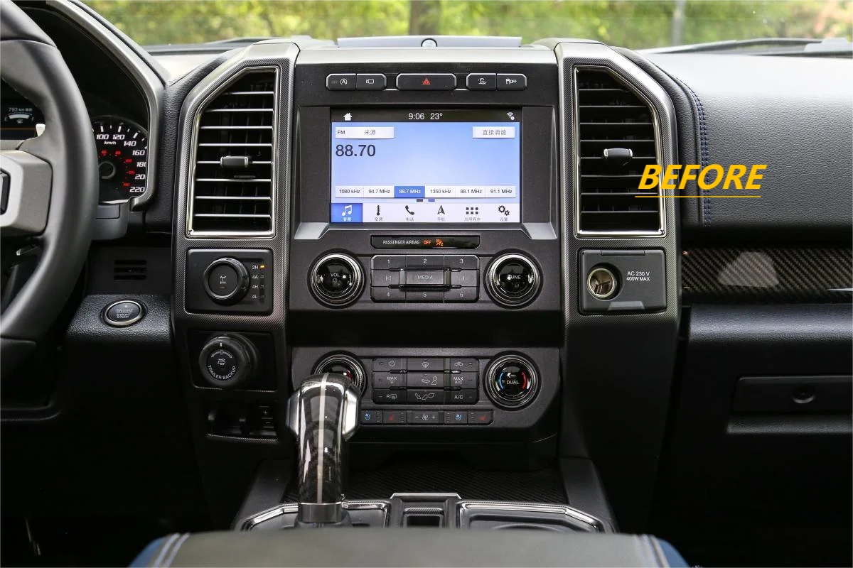 Qualcomm For Ford F150 2015~2020 Audio 2 din Android Receiver Vertical Style Auto Multimedia DVD player GPS navigation Head Unit