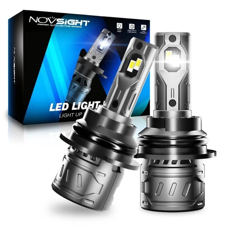 

NOVSIGHT N61 General Series 9007 HB5 Светодиодные фары с автоматической головкой 60 Вт 13000LM 6500K Мини-размер с вентилятором 9-32 В