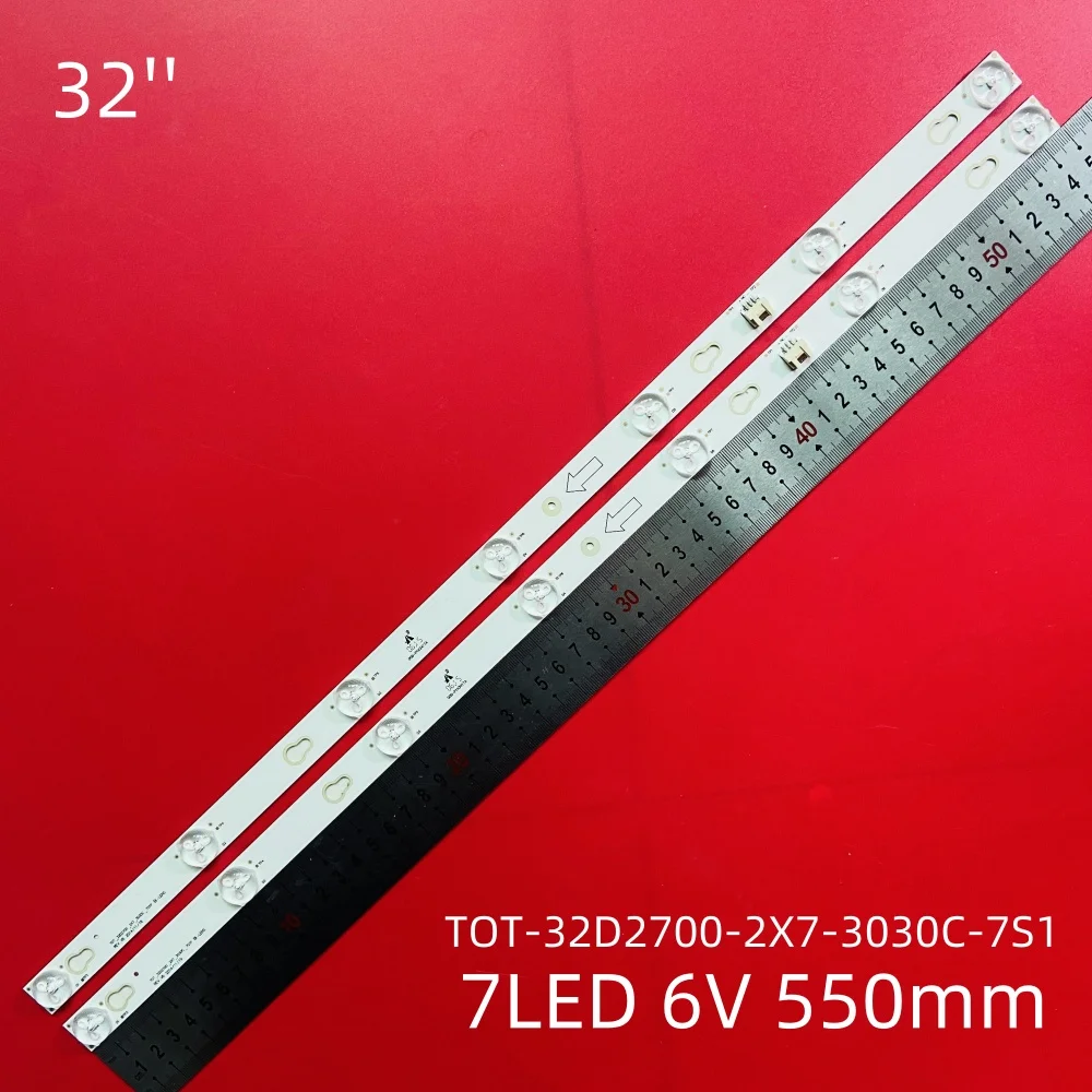 LED Backlight Strip for TCL 32S3750 32S3800 TF-LED32S19 32HR330M07A2 V2 LVW320CSOT 32D2700 HR-56613-12785 YHA-4C-LB320T-YHL