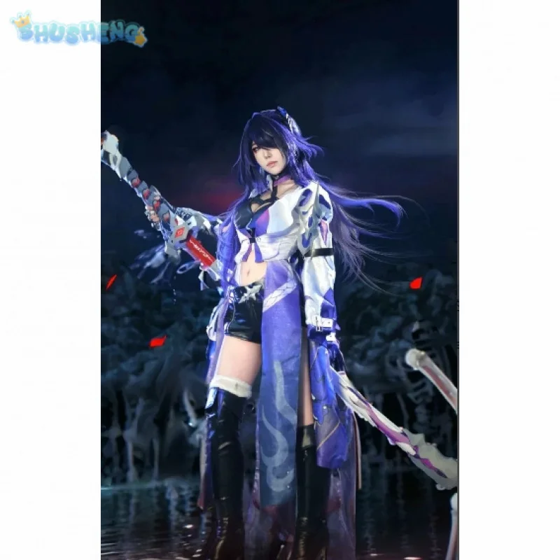 

Acheron Honkai Star Rail Yomi Raiden Bosenmori Mei Cosplay Party Maid Outfit Halloween Costume Accessories New Fashion dress