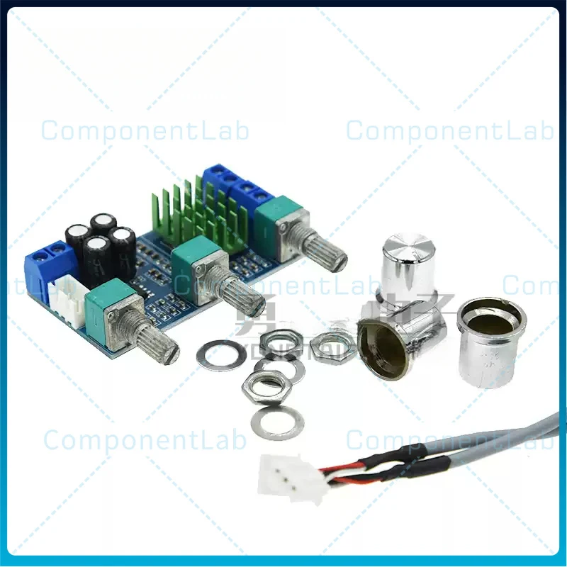 5-15pcs TPA3116D2 80W*2 Dual Channel Digital Amplifier Board with Bass Treble Control & Onboard Op-Amp for DIY Speaker