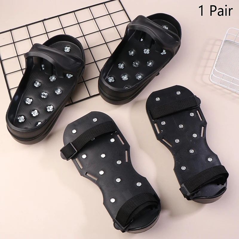 

Flexible Spiked Shoes For Epoxy Floor Coating Epoxy Paint Self-Leveling Cement EVA Soft Material US Large Size-B2