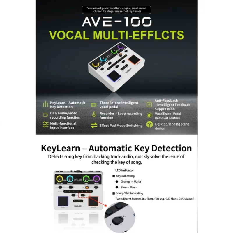 [يشمل ذلك. الضرائب] الغناء مع الغيتار الكهربائي الصوتي معالج صوتي متعدد التأثيرات VocalErase الوئام تأخير ريفيرب تأثير دواسة