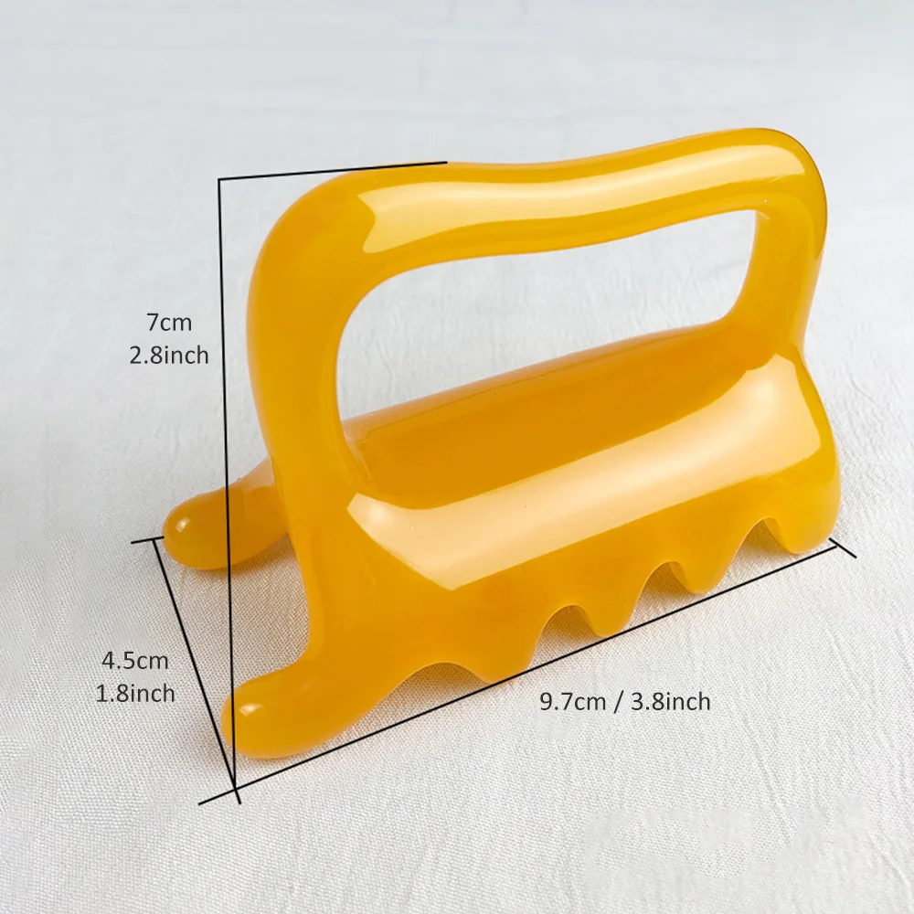 

1pcs Resin Amber Massage Tools for Shoulder Back Resin Massagers Back Shoulder Handheld Body Small Fascia assager Supplies