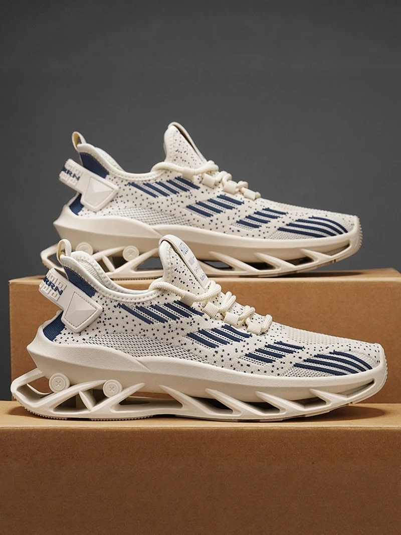 

Men's Summer Breathable Mesh Running Shoes Casual Comfortable Soft Bottom Fashionable All-Match Coconut Shoes for Teens