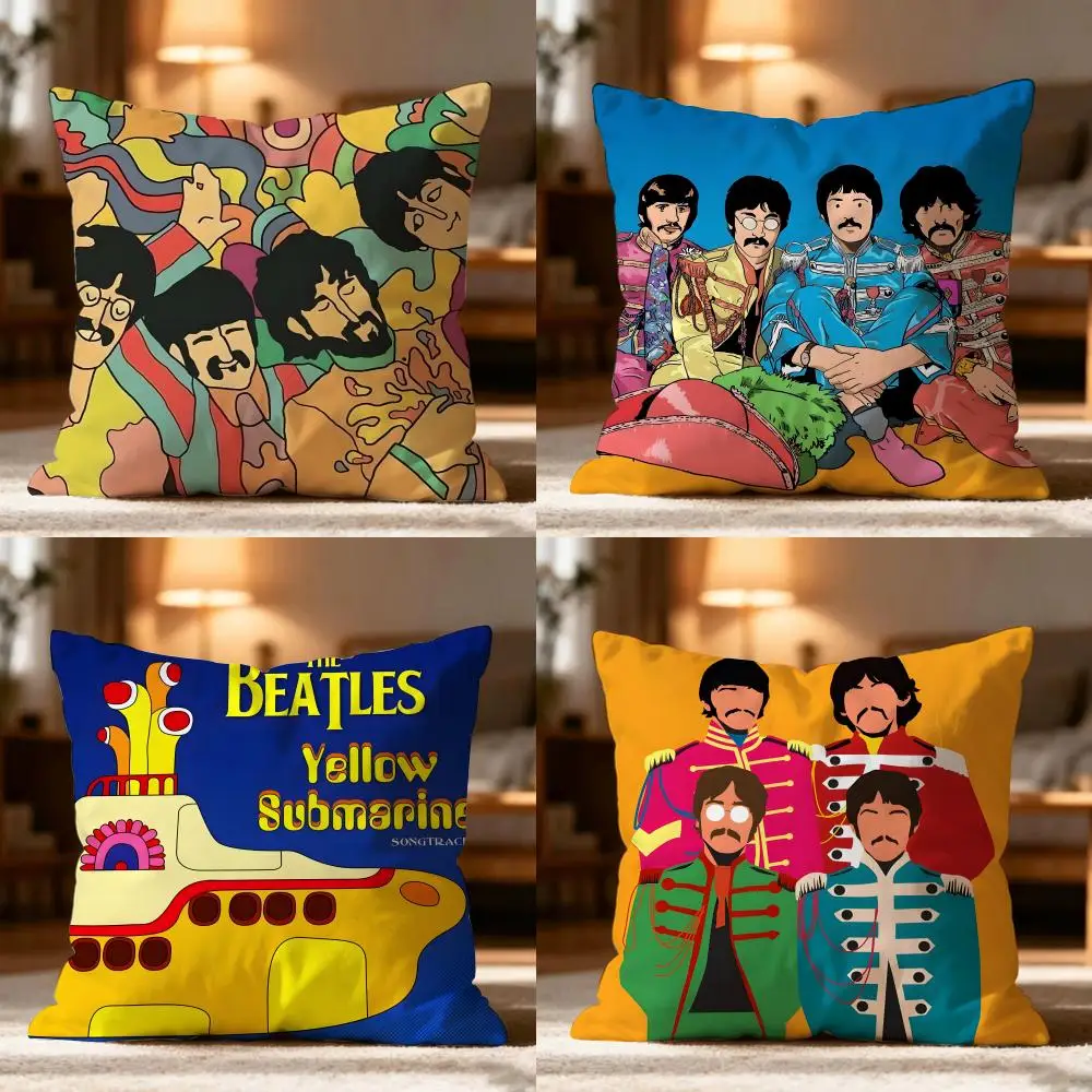 Vintage Psychedelic Art Pillow Cover Soft Peach‑Skin Cushion Cover Colorful Retro Pop Art Throw Pillowcase for Living Room Sofa