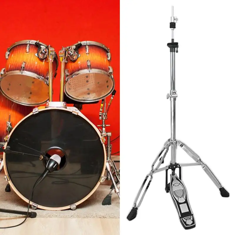 

Hi Hat Stand 3 Leg Metal Frame Drum Hi Hat Cymbal Stand Adjustable Height for Drummer