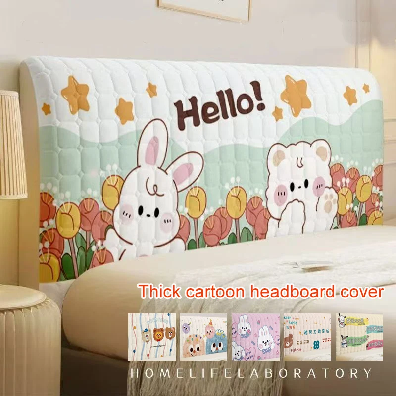 

High Quality Thicken Cartoon Headboard Cover Easy to Clean All-Season Comforter Bedside Cover for Bedroom
