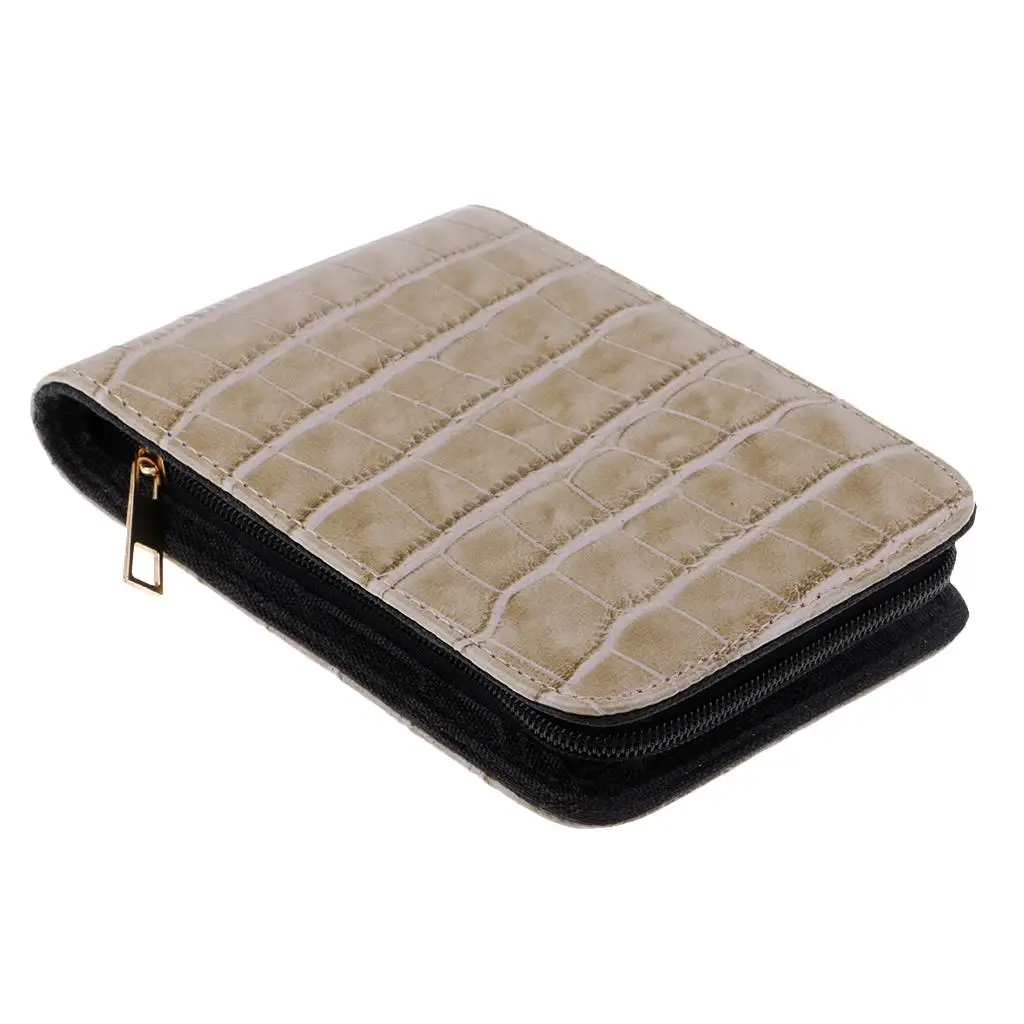 Bolsa para bolígrafos de cuero hecha a mano Vintage, bolsa para lápices portátil, accesorios para bolígrafos para colección de 12 bolígrafos